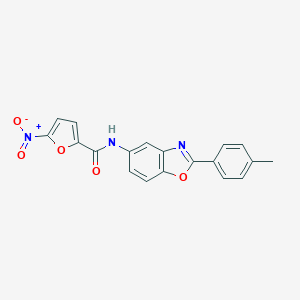 molecular formula C19H13N3O5 B343006 N-[2-(4-methylphenyl)-1,3-benzoxazol-5-yl]-5-nitrofuran-2-carboxamide 