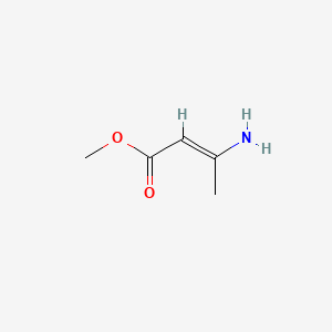 molecular formula C5H9NO2 B3430099 2-丁烯酸，3-氨基-，甲酯 CAS No. 80012-11-9