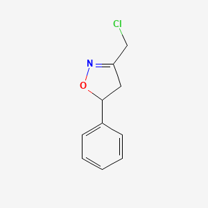 molecular formula C10H10ClNO B3430127 3-Chloromethyl-5-phenylisoxazoline CAS No. 80061-95-6