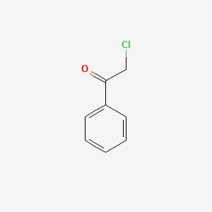 molecular formula C6H5COCH2Cl<br>C8H7ClO<br>C6H5COCH2Cl<br>C8H7ClO B3430129 2-Chloroacetophenone CAS No. 8007-12-3
