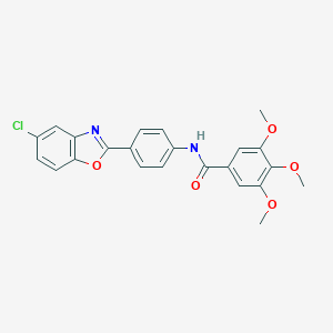 N-[4-(5-chloro-1,3-benzoxazol-2-yl)phenyl]-3,4,5-trimethoxybenzamide