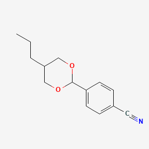 molecular formula C14H17NO2 B3430175 4-(5-Propyl-1,3-dioxan-2-yl)benzonitrile CAS No. 80285-16-1