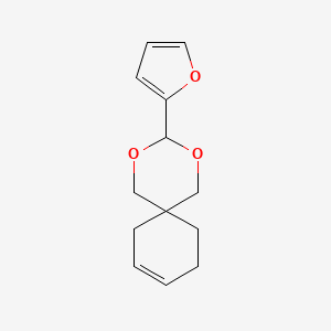 2,4-Dioxaspiro[5.5]undec-8-ene, 3-(2-furanyl)-