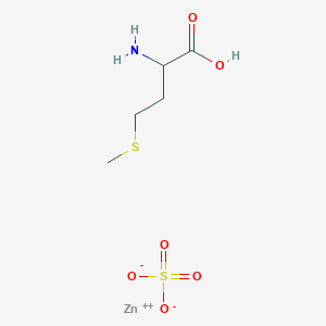 molecular formula C5H11NO6S2Zn B3430216 Zinc Methionine 40% 40M CAS No. 80780-38-7
