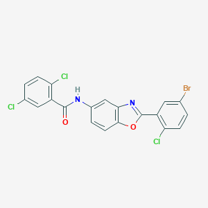 N-[2-(5-Bromo-2-chloro-phenyl)-benzooxazol-5-yl]-2,5-dichloro-benzamide