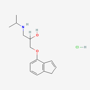 molecular formula C15H22ClNO2 B3430280 Indenolol hydrochloride CAS No. 59527-63-8