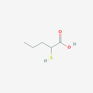 molecular formula C5H10O2S B3430307 2-Mercaptovaleric acid CAS No. 82001-52-3