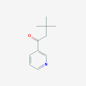 molecular formula C11H15NO B3430334 3,3-Dimethyl-1-(3-pyridinyl)-1-butanone CAS No. 82465-53-0
