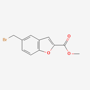 molecular formula C11H9BrO3 B3430352 Methyl 5-(bromomethyl)-1-benzofuran-2-carboxylate CAS No. 82788-35-0