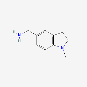 molecular formula C10H14N2 B3430358 (1-methyl-2,3-dihydro-1H-indol-5-yl)methanamine CAS No. 828242-01-9