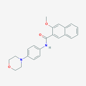 molecular formula C22H22N2O3 B343040 3-methoxy-N-(4-morpholinophenyl)-2-naphthamide 