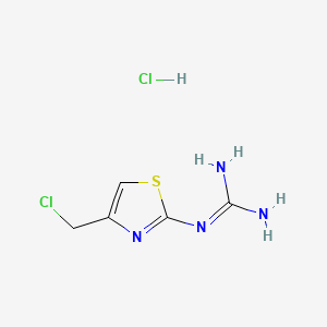 molecular formula C5H8Cl2N4S B3430506 2-Guanidino-4-chloromethylthiazole hydrochloride CAS No. 84545-70-0