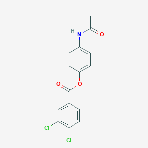 molecular formula C15H11Cl2NO3 B343053 4-(Acetylamino)phenyl 3,4-dichlorobenzoate 