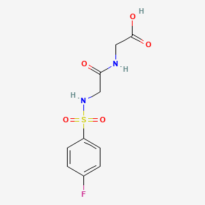 molecular formula C10H11FN2O5S B3430534 2-[2-(4-Fluorobenzenesulfonamido)acetamido]acetic acid CAS No. 847744-33-6