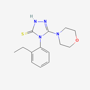 molecular formula C14H18N4OS B3430546 4-(2-ethylphenyl)-5-(morpholin-4-yl)-4H-1,2,4-triazole-3-thiol CAS No. 847783-75-9