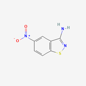 molecular formula C7H5N3O2S B3430556 5-Nitrobenzo[d]isothiazol-3-amine CAS No. 84987-89-3