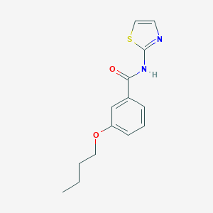 molecular formula C14H16N2O2S B343060 3-butoxy-N-(1,3-thiazol-2-yl)benzamide 