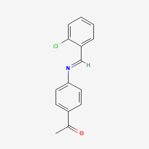 N-(2-Chlorobenzylidene)-4-acetylaniline