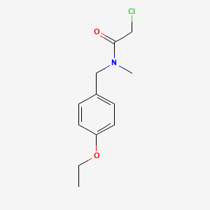 molecular formula C12H16ClNO2 B3430626 2-chloro-N-[(4-ethoxyphenyl)methyl]-N-methylacetamide CAS No. 851788-20-0