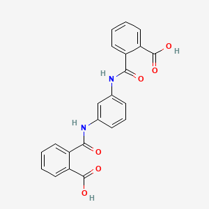 molecular formula C22H16N2O6 B3430650 2-({3-[(2-Carboxybenzoyl)amino]anilino}carbonyl)benzoic acid CAS No. 852636-98-7