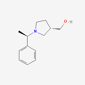molecular formula C13H19NO B3430657 ((S)-1-((R)-1-phenylethyl)pyrrolidin-3-yl)methanol CAS No. 852857-10-4