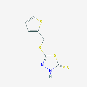 5-[(Thiophen-2-ylmethyl)sulfanyl]-1,3,4-thiadiazole-2-thiol