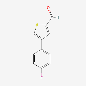 molecular formula C11H7FOS B3430686 4-(4-氟苯基)噻吩-2-甲醛 CAS No. 853310-97-1