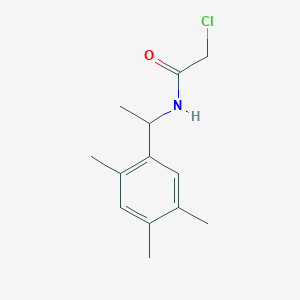2-chloro-N-[1-(2,4,5-trimethylphenyl)ethyl]acetamide