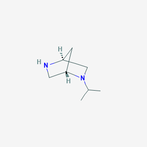 molecular formula C8H16N2 B3430782 (1s,4s)-2-Isopropyl-2,5-diazabicyclo[2.2.1]heptane CAS No. 861418-82-8