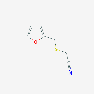 molecular formula C7H7NOS B3430795 Acetonitrile, 2-[(2-furanylmethyl)thio]- CAS No. 86251-29-8