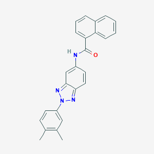 molecular formula C25H20N4O B343081 N-[2-(3,4-dimethylphenyl)-2H-1,2,3-benzotriazol-5-yl]-1-naphthamide 