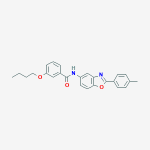 molecular formula C25H24N2O3 B343086 3-butoxy-N-[2-(4-methylphenyl)-1,3-benzoxazol-5-yl]benzamide 