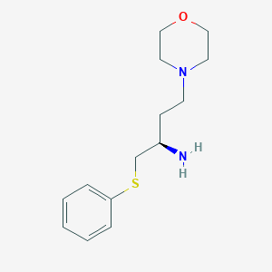 molecular formula C14H22N2OS B3430935 (R)-4-Morpholino-1-(phenylthio)-2-butylamine CAS No. 870812-95-6