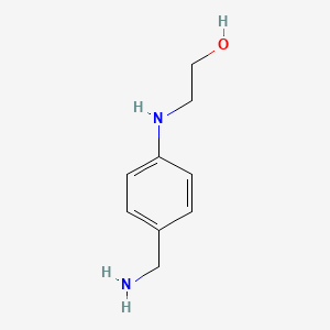 molecular formula C9H14N2O B3430948 2-((4-(Aminomethyl)phenyl)amino)ethanol CAS No. 871013-56-8