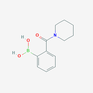 molecular formula C12H16BNO3 B3430977 2-(Piperidine-1-carbonyl)phenylboronic acid CAS No. 874459-82-2