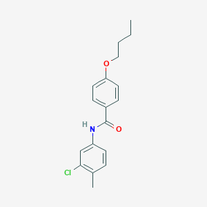 4-butoxy-N-(3-chloro-4-methylphenyl)benzamide