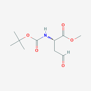 molecular formula C10H17NO5 B3431021 methyl (2S)-2-{[(tert-butoxy)carbonyl]amino}-4-oxobutanoate CAS No. 87884-14-8