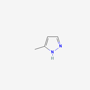 molecular formula C4H6N2 B3431038 3-甲基吡唑 CAS No. 88054-14-2