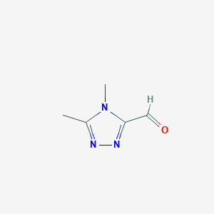 molecular formula C5H7N3O B3431043 4,5-Dimethyl-4H-1,2,4-triazole-3-carbaldehyde CAS No. 881845-20-1