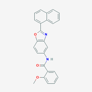 molecular formula C25H18N2O3 B343105 2-methoxy-N-[2-(1-naphthyl)-1,3-benzoxazol-5-yl]benzamide 