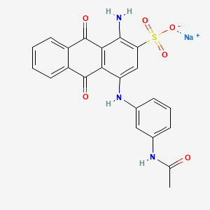 molecular formula C22H16N3NaO6S B3431055 C.I. Acid Blue 324 CAS No. 88264-80-6