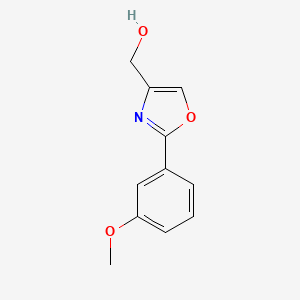 molecular formula C11H11NO3 B3431098 [2-(3-Methoxy-phenyl)-oxazol-4-YL]-methanol CAS No. 885272-69-5
