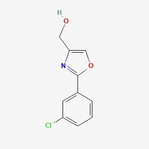 molecular formula C10H8ClNO2 B3431099 [2-(3-Chloro-phenyl)-oxazol-4-YL]-methanol CAS No. 885272-83-3