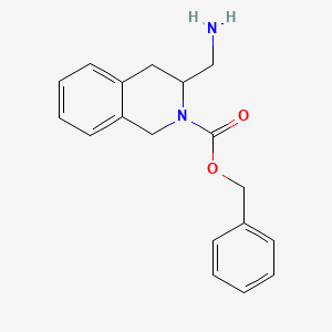 molecular formula C18H20N2O2 B3431106 3-Aminomethyl-2-cbz-1,2,3,4-tetrahydro-isoquinoline CAS No. 885273-87-0