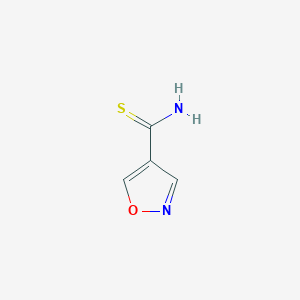 molecular formula C4H4N2OS B3431111 1,2-Oxazole-4-carbothioamide CAS No. 885274-81-7