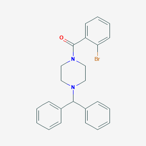 molecular formula C24H23BrN2O B343113 1-Benzhydryl-4-(2-bromobenzoyl)piperazine 