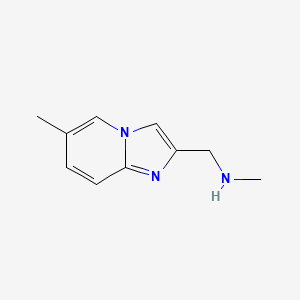 molecular formula C10H13N3 B3431140 Methyl-(6-methyl-imidazo[1,2-a]pyridin-2-ylmethyl)-amine CAS No. 886363-03-7