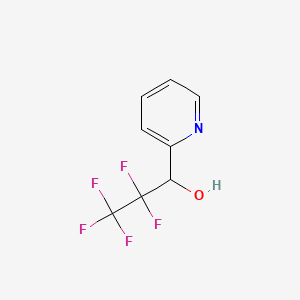 molecular formula C8H6F5NO B3431154 2,2,3,3,3-Pentafluoro-1-(pyridin-2-YL)propan-1-OL CAS No. 886496-21-5