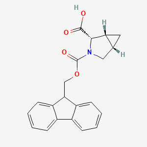 molecular formula C21H19NO4 B3431164 Fmoc-trans-3-azabicyclo[3.1.0]hexane-2-carboxylic acid CAS No. 886846-30-6