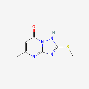 B3431259 7-Hydroxy-5-methyl-2-methylthio-s-triazolo[1,5-a]pyrimidine CAS No. 89853-03-2